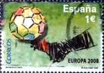 Stamps Spain -  Intercambio ma3s 1,10 usd 1 euro 2008