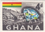 Stamps Ghana -  minas de diamantes