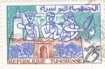 Stamps Tunisia -  mercado tunecino