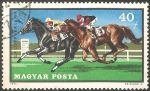 Stamps Hungary -  Carrera de caballos