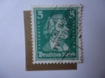 Stamps Germany -  Friedrich V. Schiller (Scott/Ale:353) Deutsches Reich.