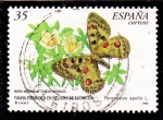 Stamps Spain -  mariposa-  (22)