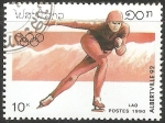 Stamps Laos -  Juegos Olímpicos de Albertville 1992
