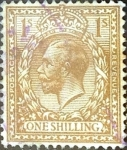 Stamps United Kingdom -  Intercambio 4,50 usd 1sh. 1912