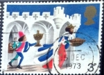 Stamps United Kingdom -  Intercambio 0,35 usd 3 p. 1973