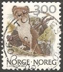 Stamps Norway -  Mustela erminea-armiño