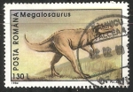 Stamps Romania -  Megalosaurus-dinosaurios
