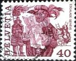 Stamps Switzerland -  Intercambio 0,20 usd 40 cent. 1977