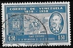 Stamps Venezuela -  Centº del primer sello de correos, Jacinto Gutierrez