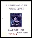 Stamps : Europe : Spain :  III Centenario de la muerte de Velázquez
