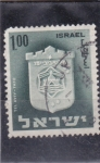 Stamps Israel -  escudo de Tel Aviv