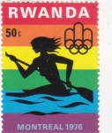 Stamps Rwanda -  olimpiada Montreal-76