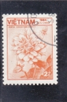 Stamps Vietnam -  flores-dalia