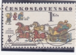 Stamps Czechoslovakia -  carruaje