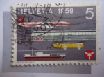 Stamps Switzerland -  Transporte. (Celestino Piatti)