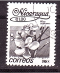 Stamps Nicaragua -  serie- Flores locales