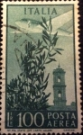 Stamps : Europe : Italy :  100 Posta Aerea