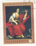 Stamps Hungary -  obra de Pierre  Mignard