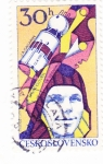 Stamps Czechoslovakia -  aeronautica-Gagarin