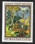 Stamps Hungary -  Pinturas de Francia