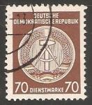 Stamps Germany -  Escudo de armas nacional de DDR