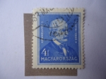 Stamps Hungary -  Doctor: Ignaz Semmelweis 1818-1865.