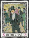 Stamps United Arab Emirates -  Ras al Khaima - 45 - Cuadro del Museo de Sao Paulo