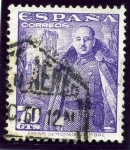 Stamps Spain -  General Franco y Castillo de la Mota