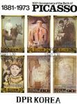 Stamps North Korea -  Cumpleaños de Plablo Picasso