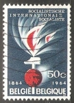 Stamps Belgium -  Centennial of the Socialist International