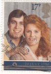 Stamps United Kingdom -  principes  Andres y Sarah  Fergusson duques de York