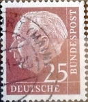 Stamps Germany -  Intercambio 0,40 usd 25 pf. 1954