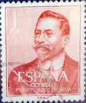 Stamps Spain -  Intercambio 0,20 usd 1 pta. 1961