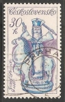 Stamps Czechoslovakia -  janosik cabalgando por Jozef Franko,