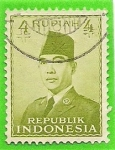 Stamps Indonesia -  Achmed Sukarno