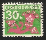 Stamps Czechoslovakia -  Flores ornamentales