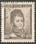 Stamps Chile -  Bernardo O'Higgins Riquelme