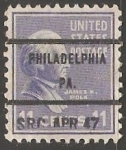 Stamps United States -  James K. Polk