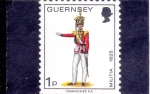 Stamps United Kingdom -  GUERNSEY-MILITAR