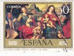 Stamps Spain -  DESPOSORIOS MISTICOS VENERABLE AGNESIO-Juan de Juanes (25)