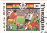 Stamps Tanzania -  mundial de futbol USA`94