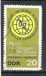 Stamps Germany -  1965 The 100th Anniversary of UIT DDR