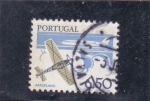 Stamps Portugal -  aeroplano y avión comercial