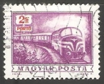 Stamps Hungary -  Tren de correo diesel