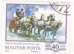 Stamps Hungary -  COCHE DE CABALLOS