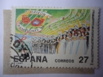 Stamps Spain -  Ed:3222 - Orfeon Pamplones- Cien años, 1892-1992