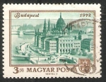 Stamps Hungary -  Vista de Budapest 1972