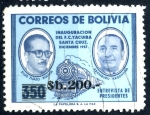 Stamps Bolivia -  BOLIVIA_SCOTT 699.01 ENTREVISTA DE PRESIDENTES SUAZO & ARAMBURU. $0.25