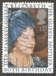 Stamps United Kingdom -  80th Birthday of the Queen Mother
