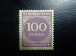 Stamps : Europe : Germany :  sello 100 marcos de reich aleman